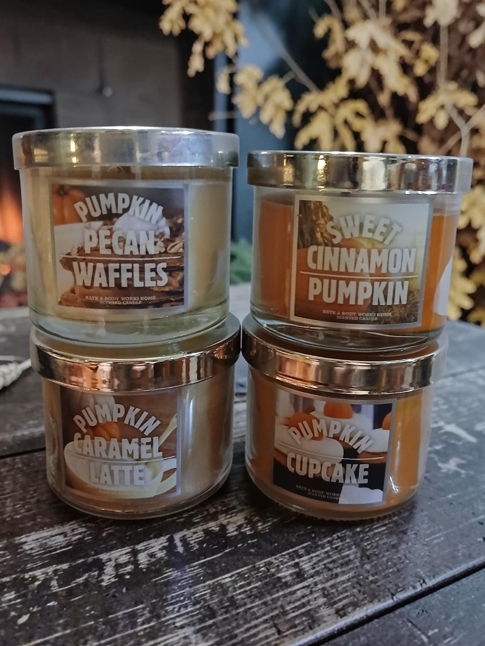Bath & Body Works Pumpkin Candle Set - Orange and Cream Jars